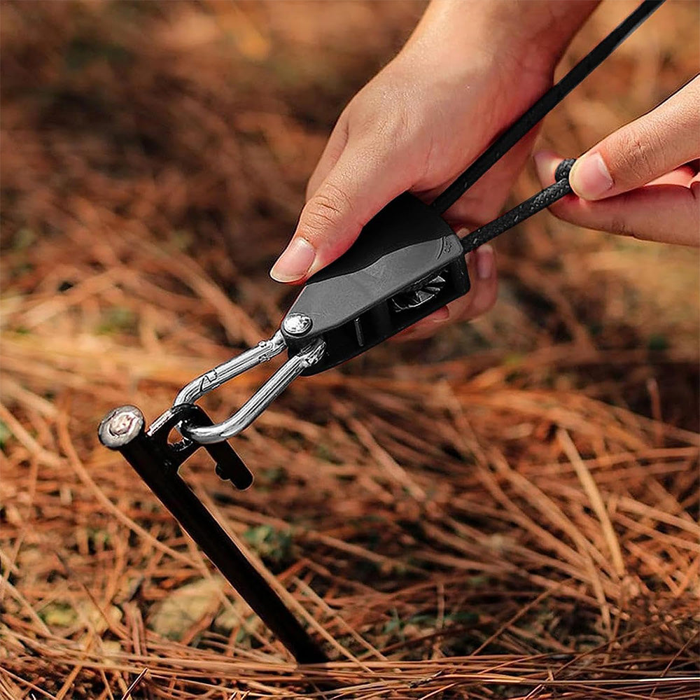 Portable Adjustable Fix Tent Pulley Camping Rope Quick Setup Outdoor Guy Lines For Canopy Kayak