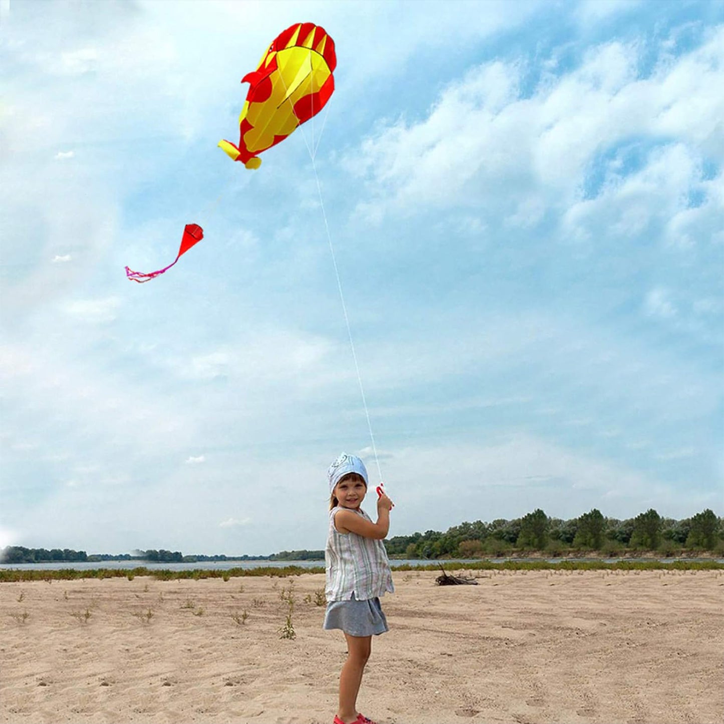 3D Soft Killer Whale Frameless Flying Kite Outdoor Sports Toy