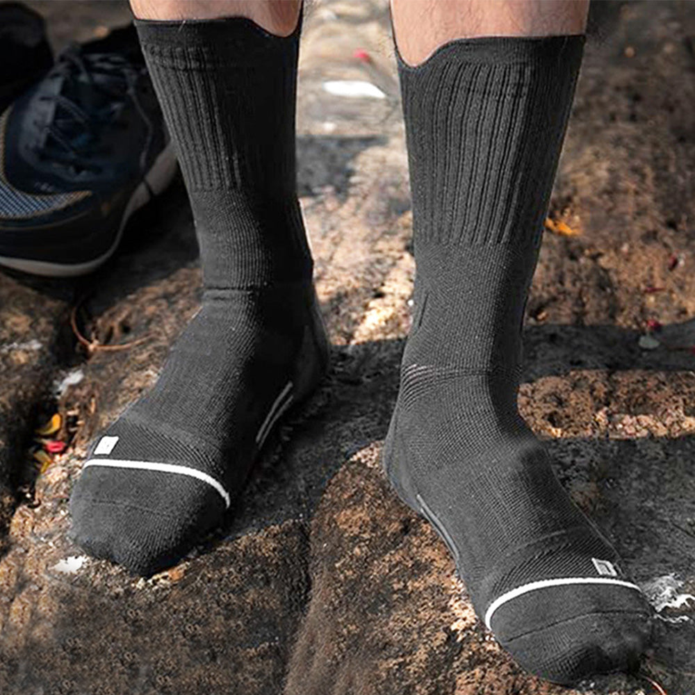 5 Pair Cushion Crew Socks Running Socks for Hiking Basketball