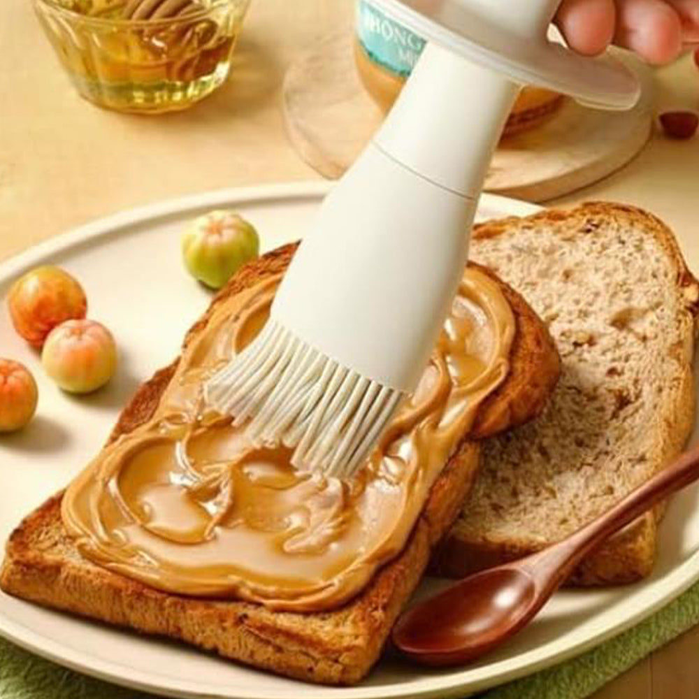 2Pcs Oil Dispenser Bottle with Heat Resistant Brush for Kitchen BBQ Baking Cooking