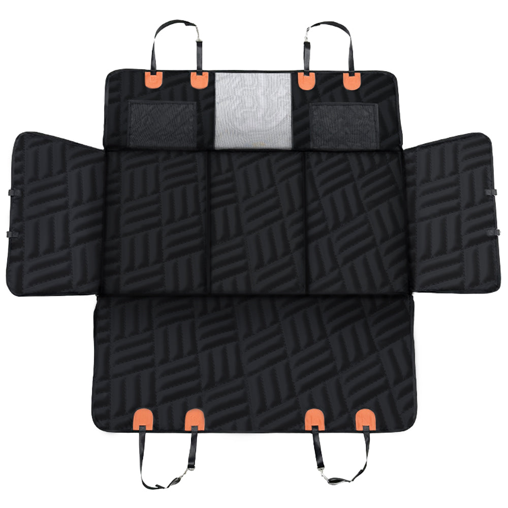 132x158cm Water-Resistant Hard Bottom Back Vehicle Seat Extending Cover for Dogs