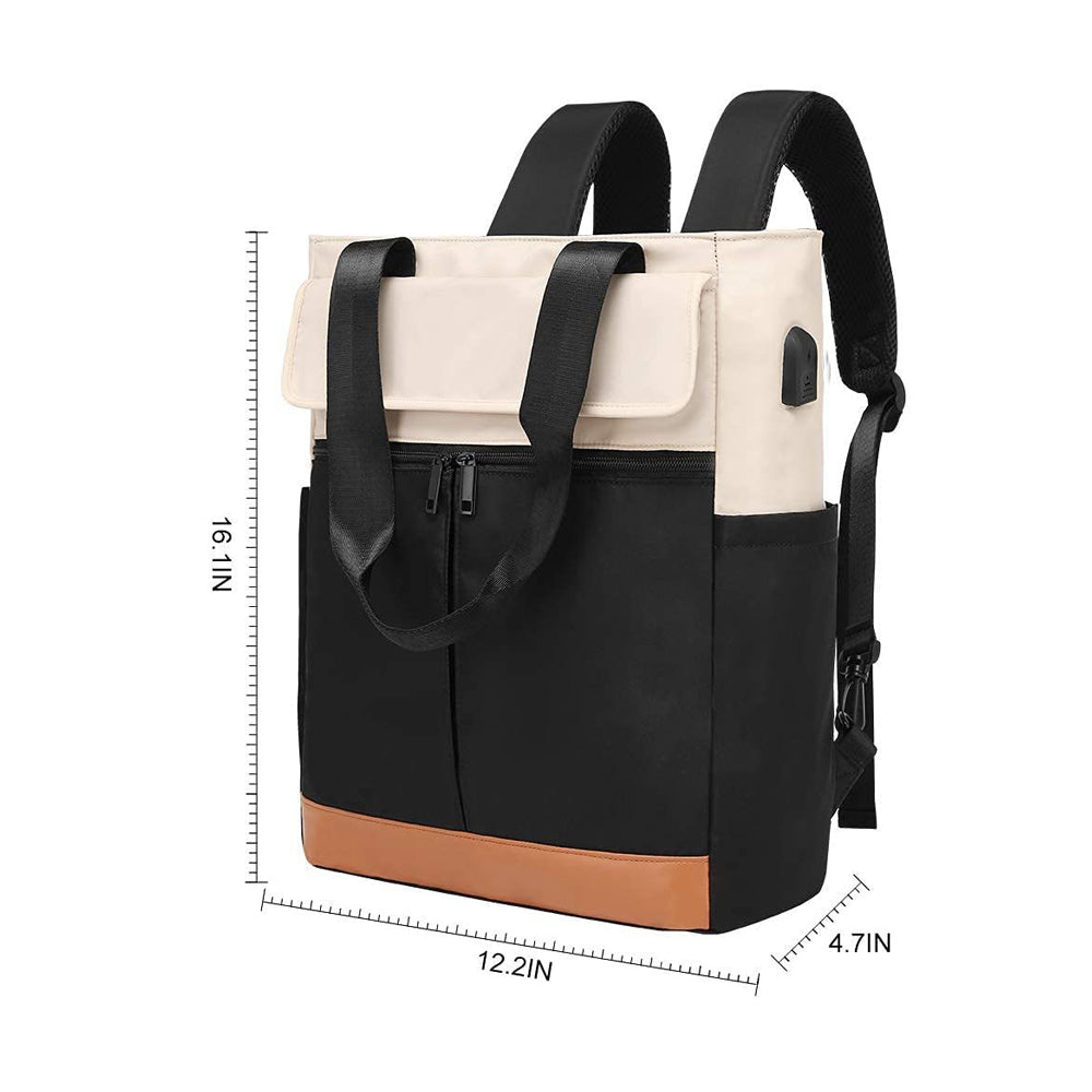 Water Resistant Travel Laptop Backpack with USB Charging Port