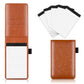 A7 Mini Pocket Notebook PU Leather Notepad with Pen Holder Card Slot