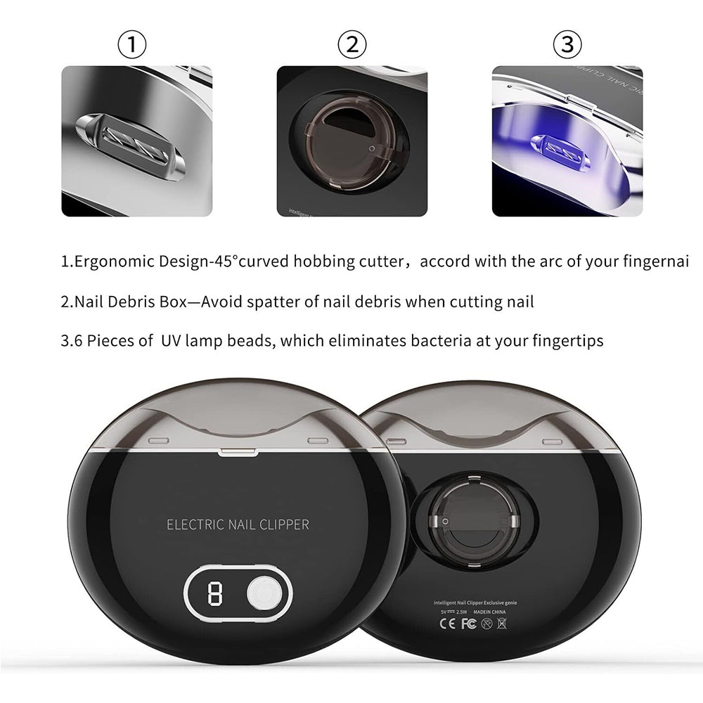 USB Rechargeable Nail Clippers for Manicure Home Use