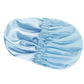 Reusable Water-Resistant Double-Layer Polyester and Satin Shower Cap for Women