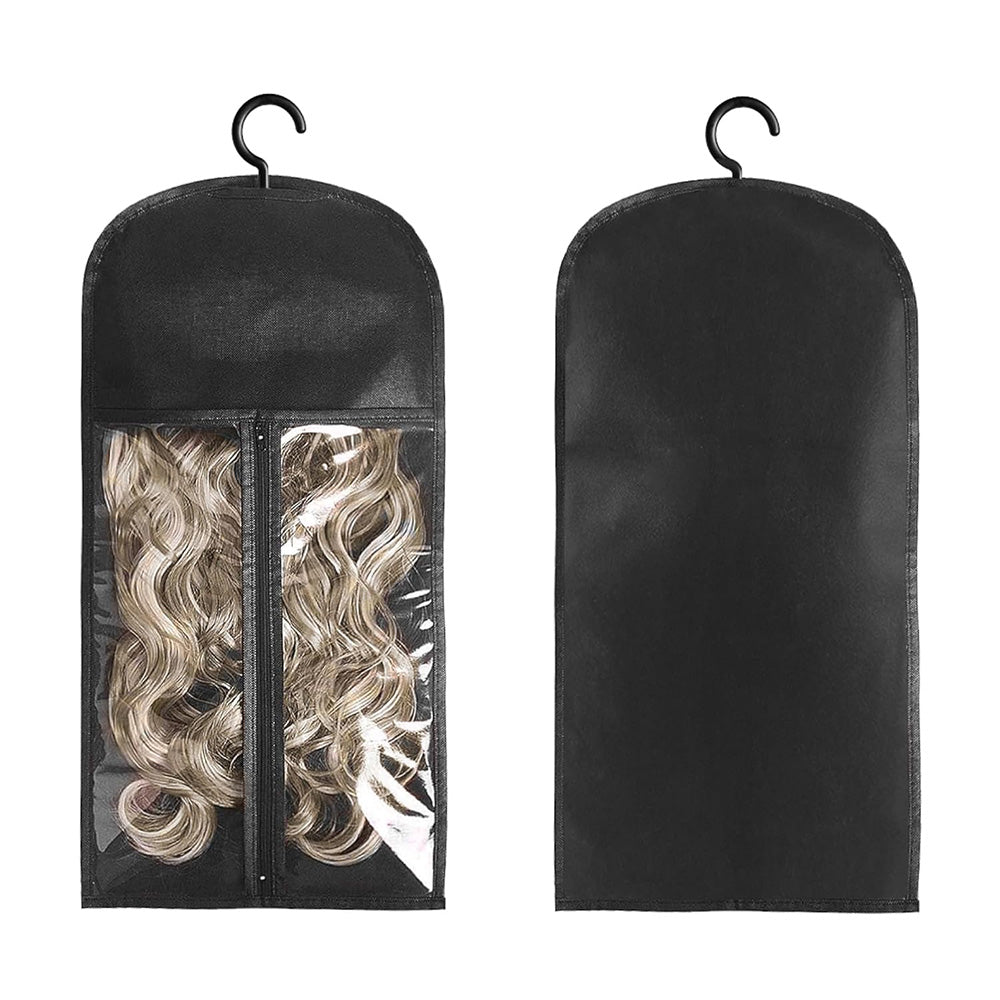 Hair Extension Storage Bags with Hangers for Safe and Tidy Storage
