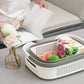 35L Collapsible Laundry Basket Clothes Hamper Washing Cleaning Organizer Bin