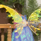 2Pcs LED Electric Butterfly Wings Light Up Moving Butterfly Wings with LED Lights and Music