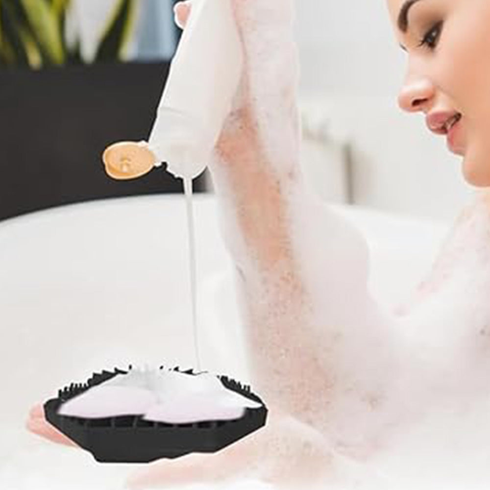 Silicone Body Scrubber for Gentle Exfoliation and Massage for All Skin Types