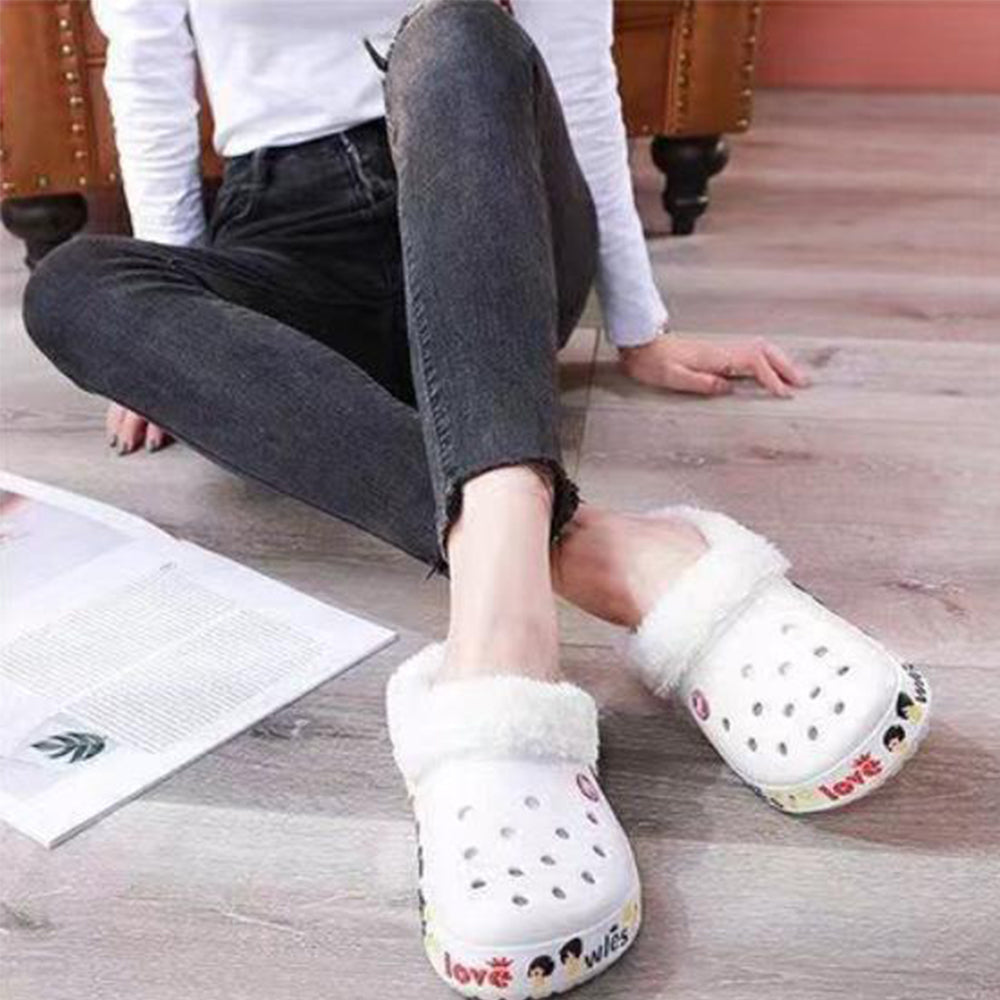 2Pcs Winter Fleeced Liner Insoles for Slipper