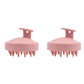 2Pcs Shampoo Brush Hair Scalp Massager Shower Comb for Scalp Exfoliator