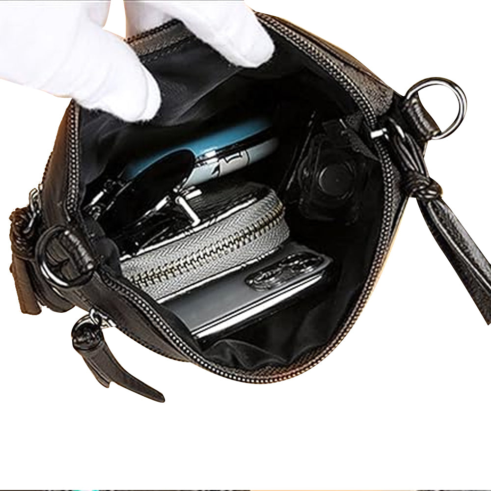 Women's Multi Zipper Mobile Phone Crossbody Bag