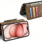 Magnetic Wallet Case for iPhone 17Series RFID Blocking Card Holder Phone Stand