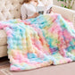 Bubble Tie Dye Throw Blanket Soft Cozy Microfiber Lightweight Warm for Couch-Multicolour