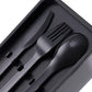 Bento Box 2 Layer Stackable Leak-Proof Japanese Lunch Box with Spoon Fork