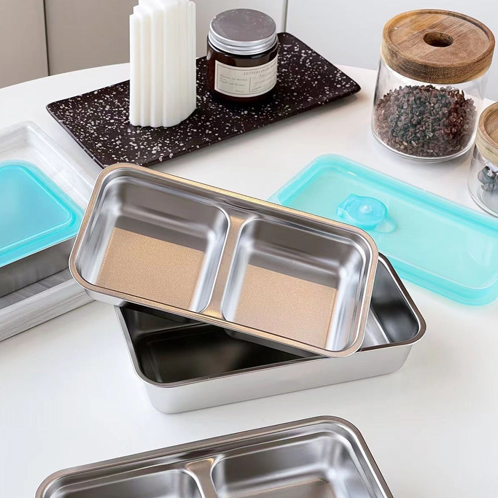 4Pcs Stainless Steel Grab and Go Snack Containers with Lids