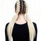 2Pcs Pre Stretched Braiding Hair Extensions Synthetic Hair Extension for Cosplay