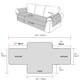 2Pcs Water Resistant Non-Slip Split Recliner Couch Cover Sofa Chair Slipcovers