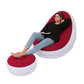 Inflatable Lounge Chair and Footrest Set