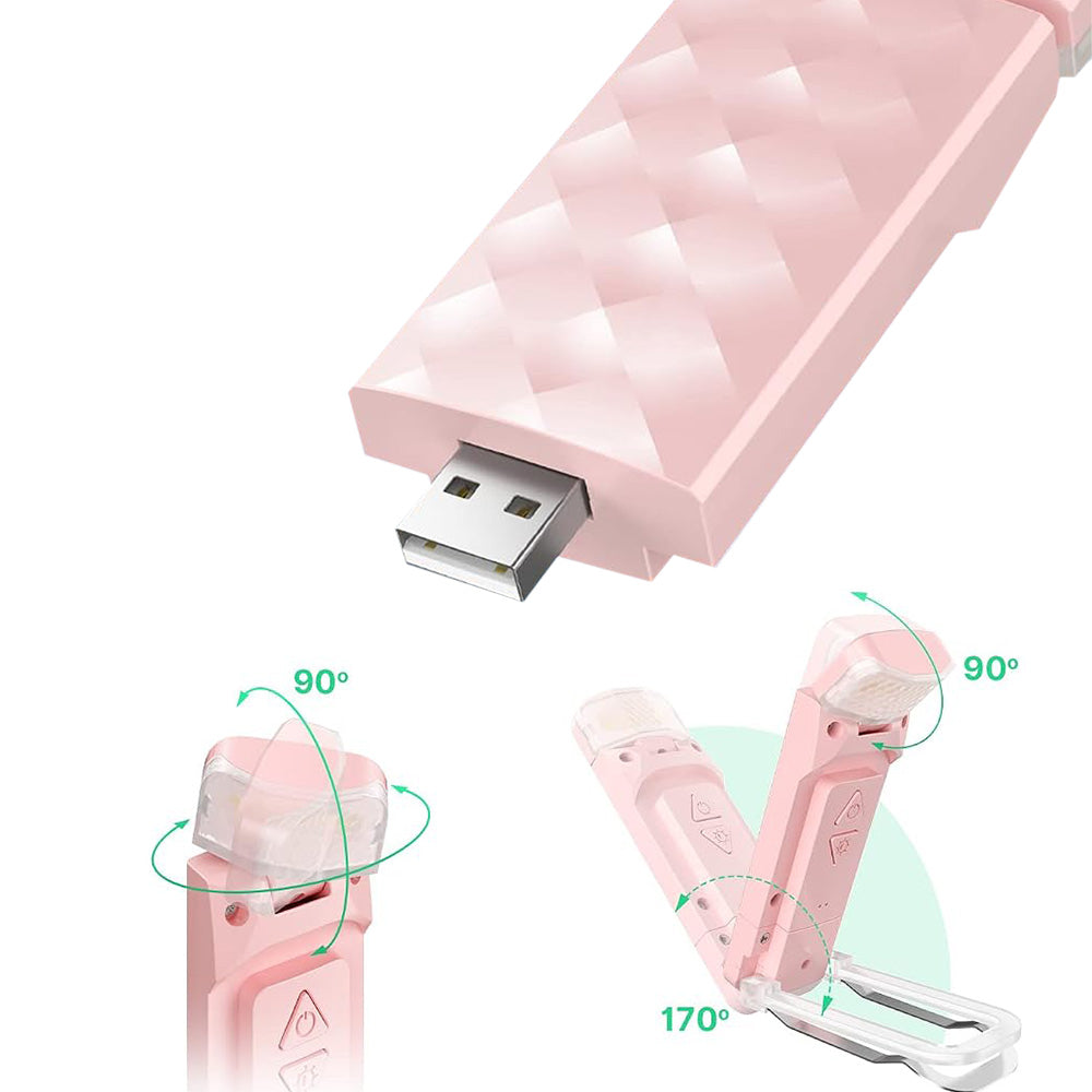 Rechargeable Clip-On Reading Light with Flexible Adjustable Arm