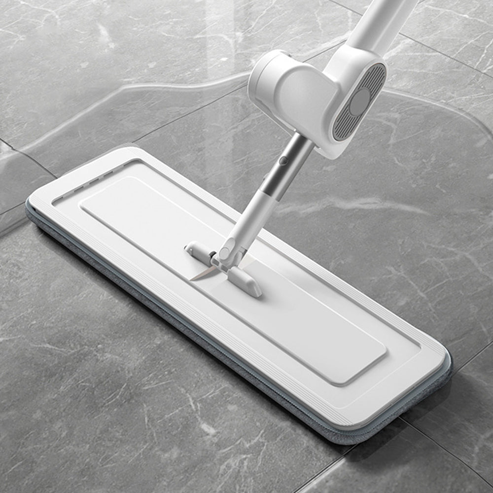Self Wringing Microfiber Flat Floor Mop with Mite Removal Function and 5 Mop Pad
