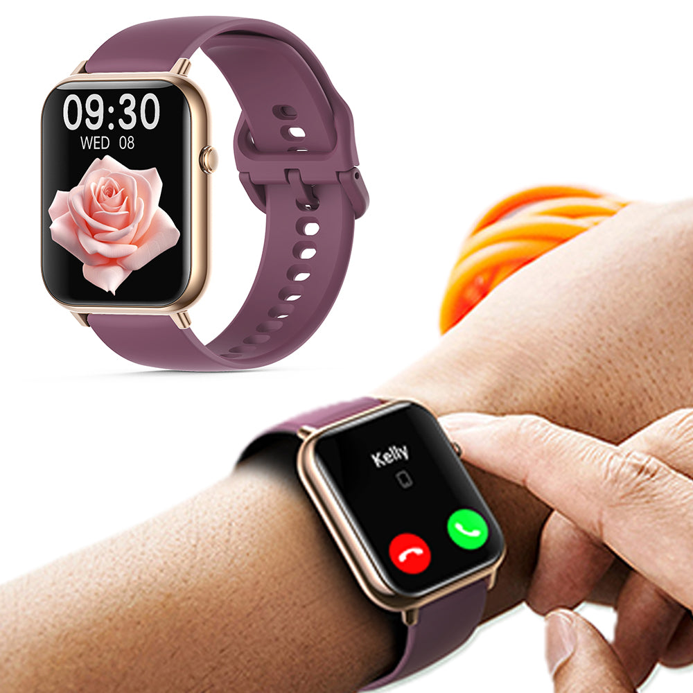 Smartwatch with Bluetooth Calling 2.1 Inch Display 104 Sports Modes Health Monitoring IP68 Waterproof