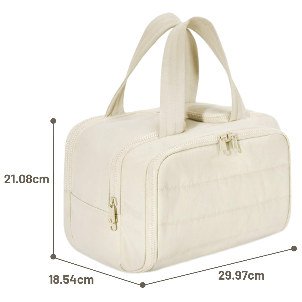 30x18.5x21CM Travel Toiletry Bag Wide-Open Makeup Storage Bag