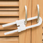 12Pcs U-Shaped Adjustable Sliding Lock for Cabinet