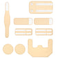 9pcs Reusable Castor Oil Pack Set for Shoulder Neck Waist Chest Knee & Feet