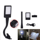 LED Book Reading Light Lamp USB Rechargeable Flexible Clip On Bed Desk Table