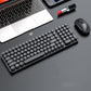 2.4GHz Wireless Keyboard And Mouse Combo With Round Key Caps