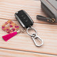4 Pcs Metal Keychain Key Ring Clip Holder for Home Car Keys and Bags