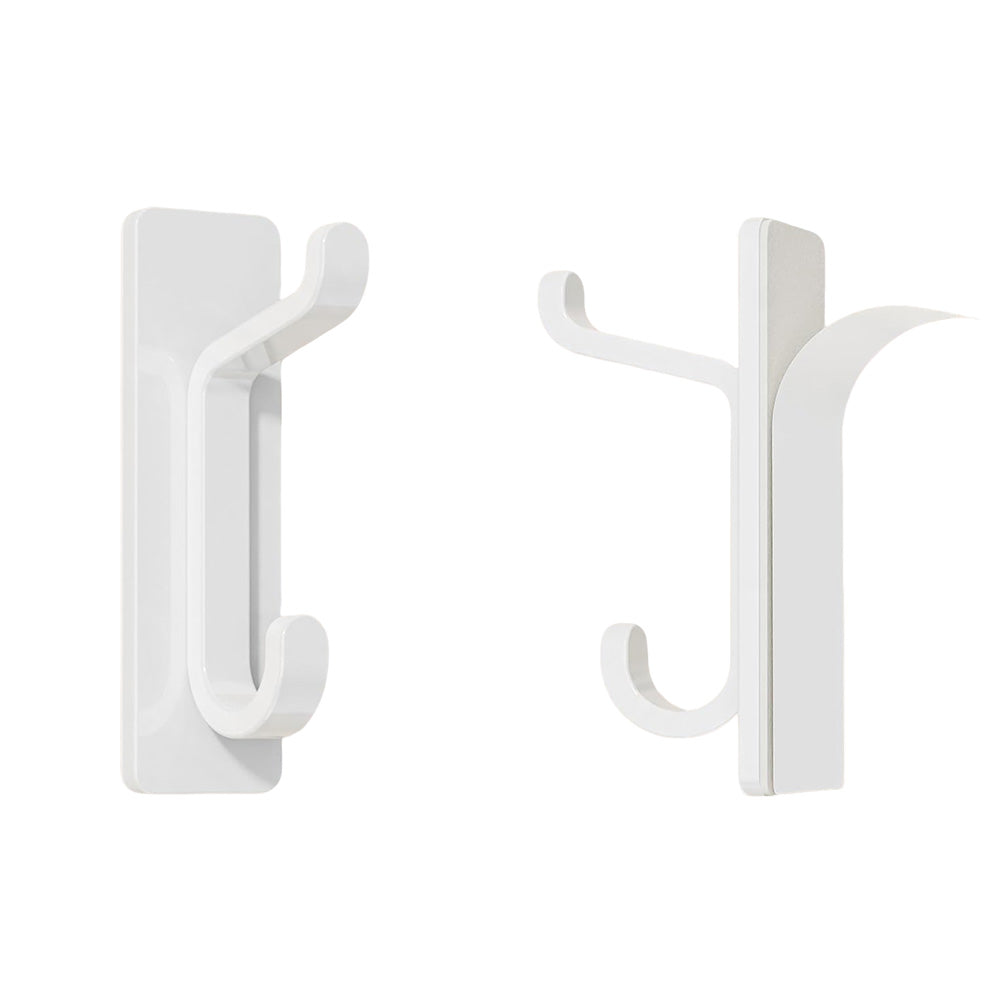 4 Pack Stainless Steel Double Adhesive Hooks with 3kg Capacity
