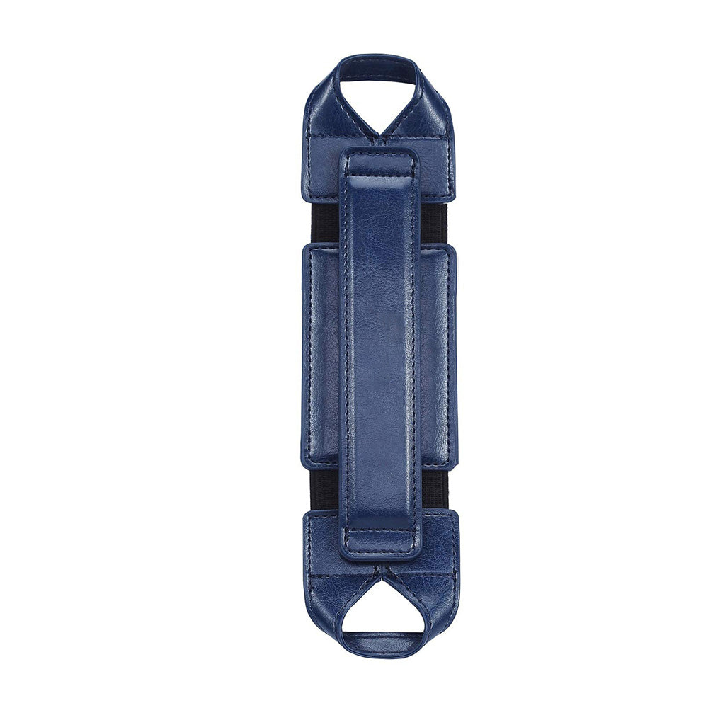 360 Degree Rotating PU Leather Hand Strap Holder Stand for Tablets