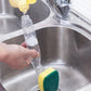 5Pcs Kitchen Soap Dispenser Sponge Brush with Handle Set-1 Handle+5 Sponge