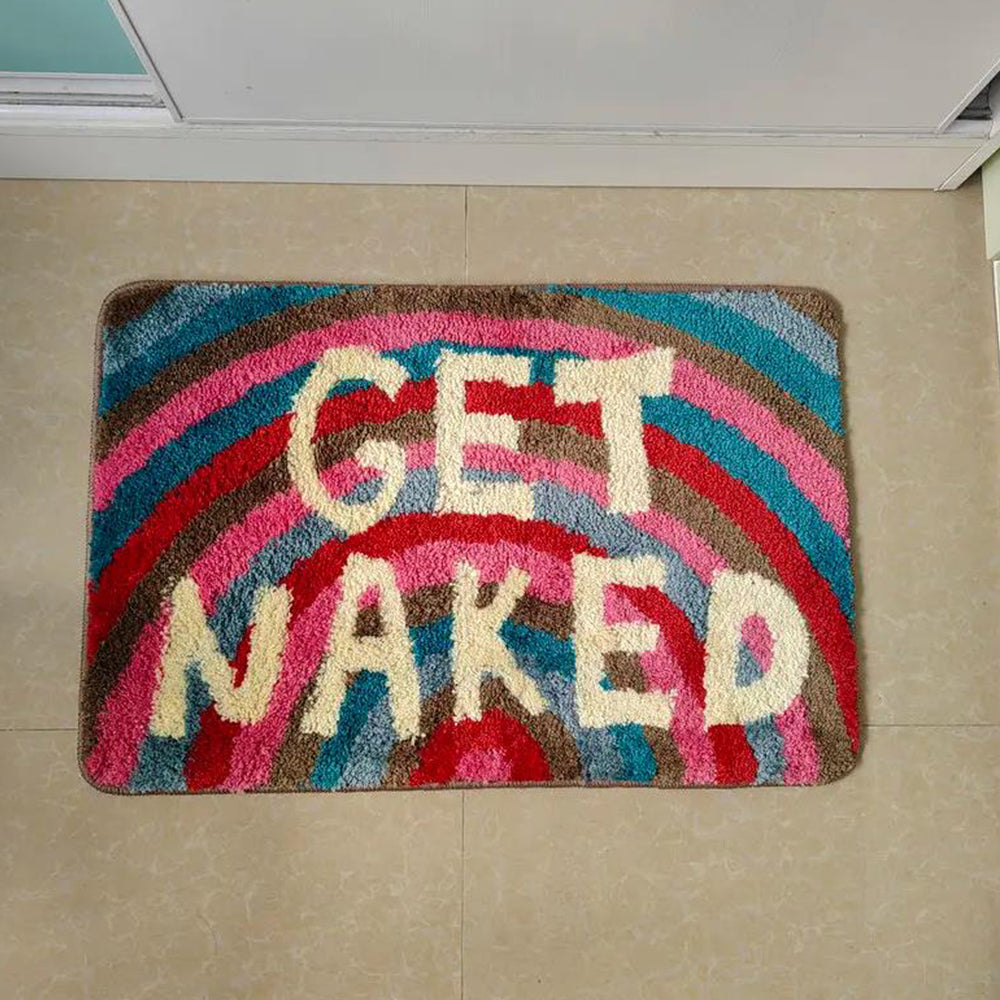 Anti-Slip Bathroom Doormat with Letters