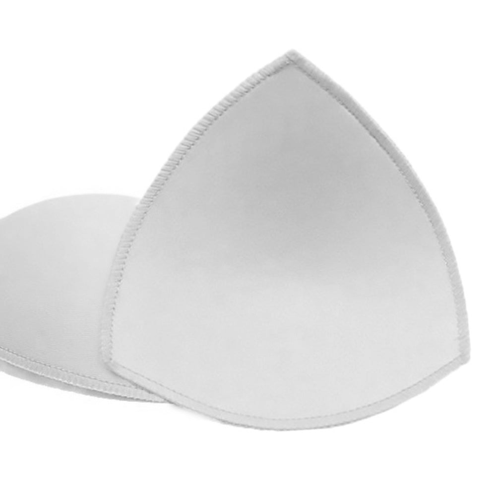 4 Pairs Triangle Replacement Foam Bra Pad Inserts for Sports Bras-White