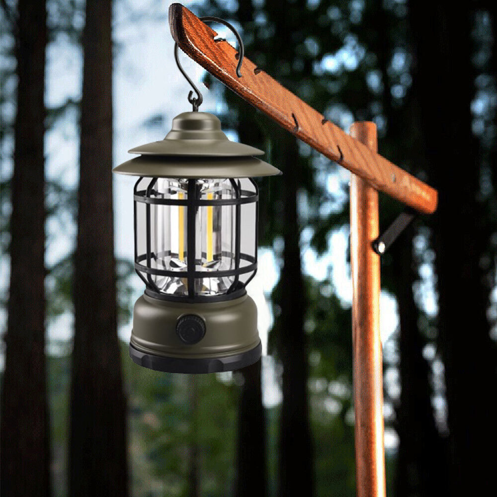 Rechargeable Retro Tent Camping Night Lamp