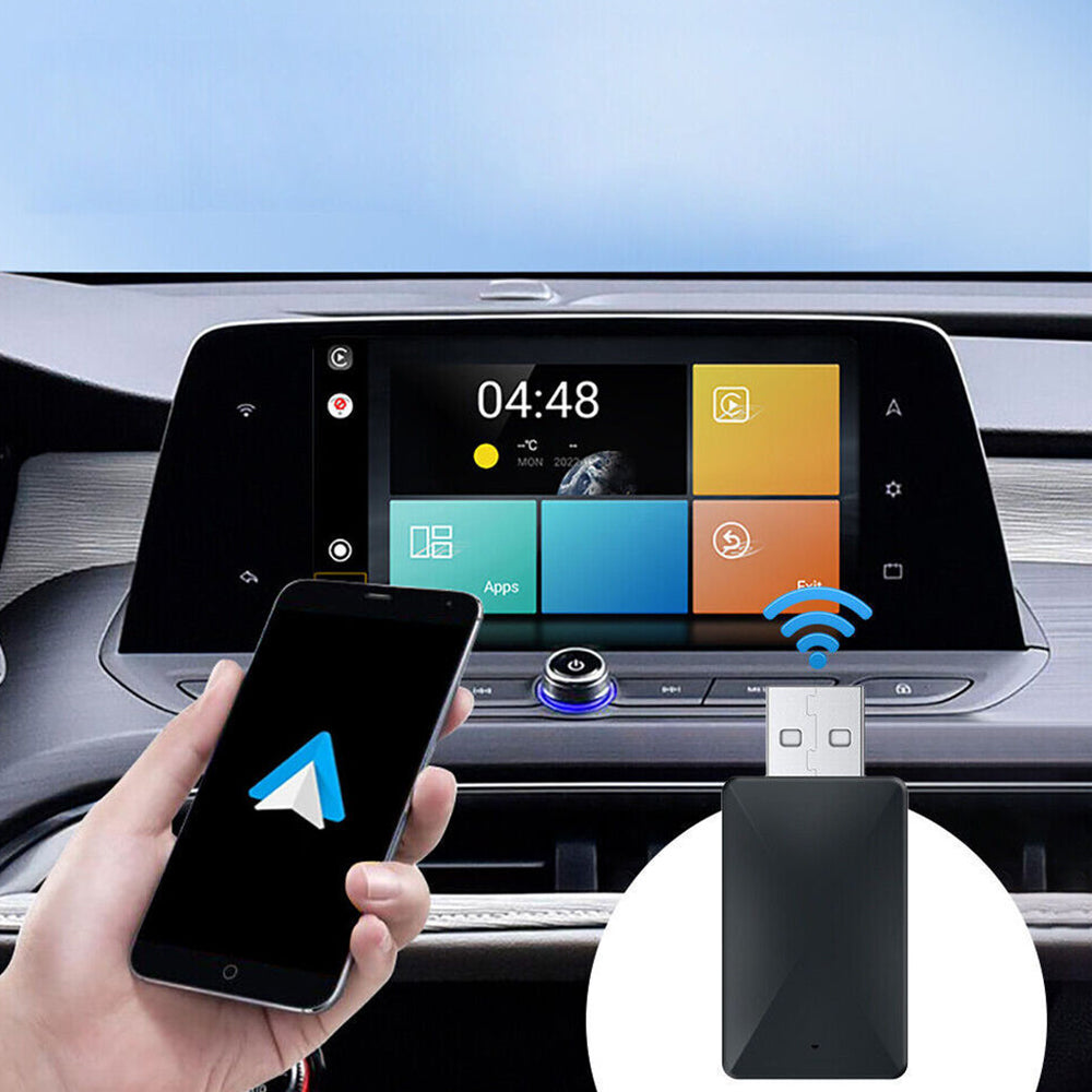 2 in-1 Wired To Wireless CarPlay Android Auto USB Car Dongle Connect Box