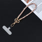 Rhinestone Crossbody Phone Lanyard with Wrist Strap and Locking Clips