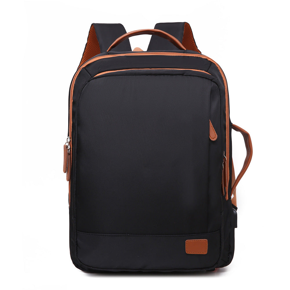 Expandable 26L Commuter Backpack - Water-Resistant Laptop Bag with USB Port