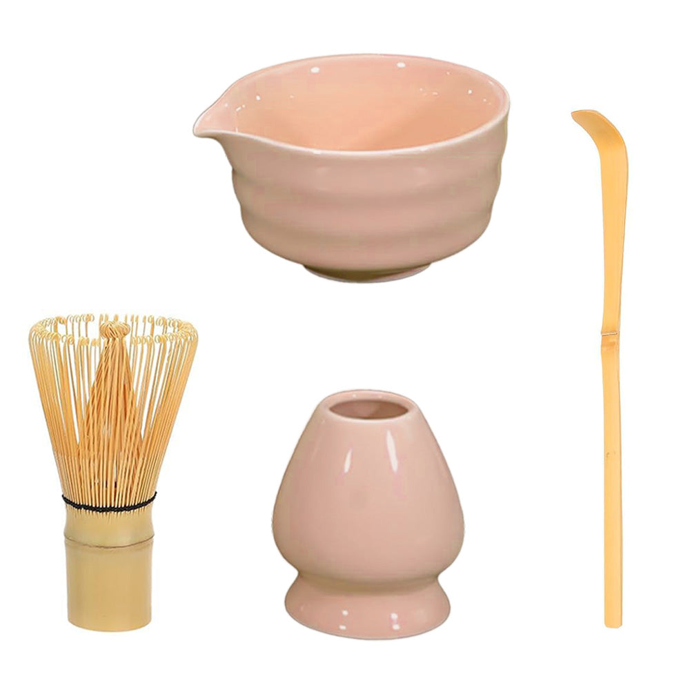 Matcha Whisk Set 5PCS Ceramic Matcha Kit Matcha Bowl With Spout Matcha
