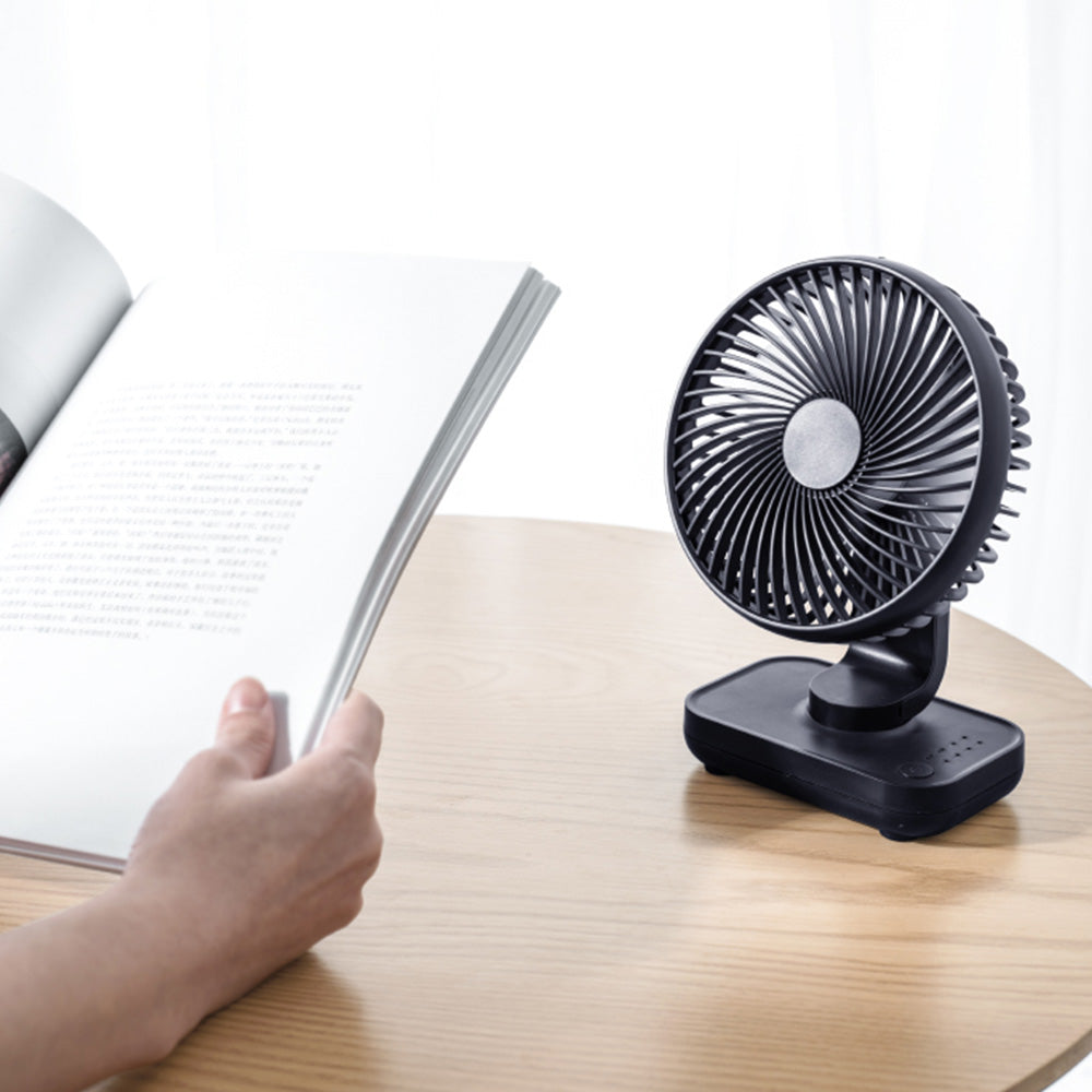 Desk Table Fan Personal USB Small Air Circulator Quiet Dorm Mini Portable 4 Speed Fan