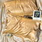 2Pcs 48x74cm Satin Pillowcase Solid Color Silk Soft Bedding Pillowcase