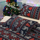 Christmas Pattern Quilt Duvet Doona Cover Set Single Double Queen King Size Bedding Set