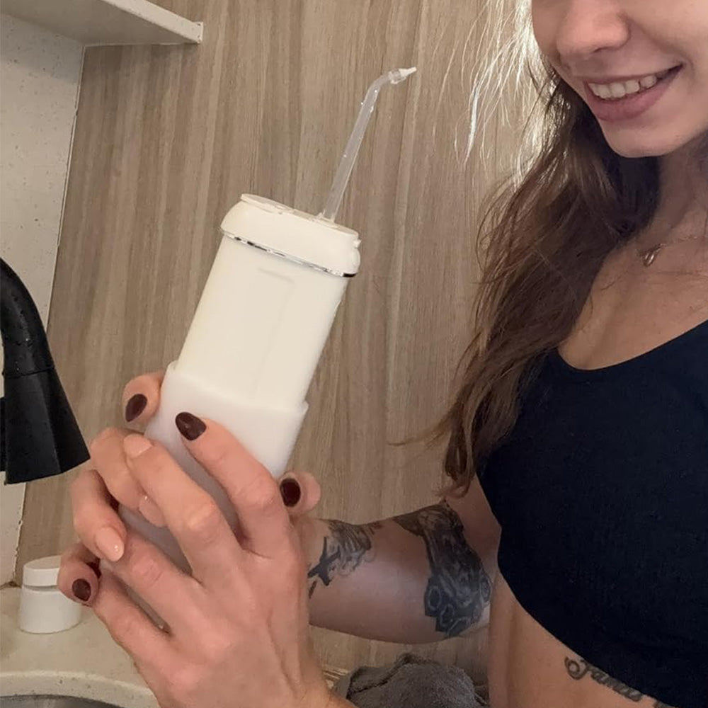 Travel Water Flosser 3 Modes and IPX7 Waterproof Water Flossers for Teeth and Braces