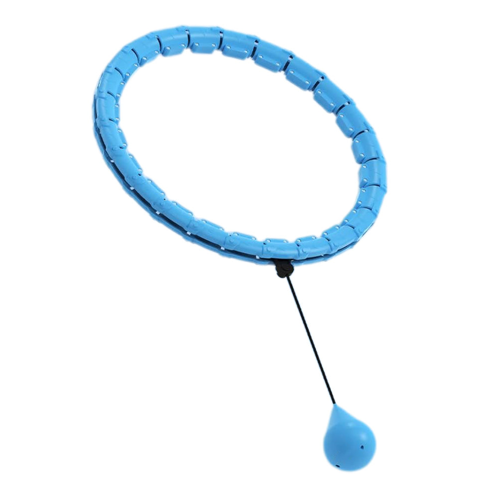 Weighted Hoola Circle Hoop 32 Section Smart Hula Thin Waist Fitness Weight with Rollers