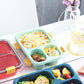 Portable Microwaveable Lunch Box Bento Box-3-Compartment