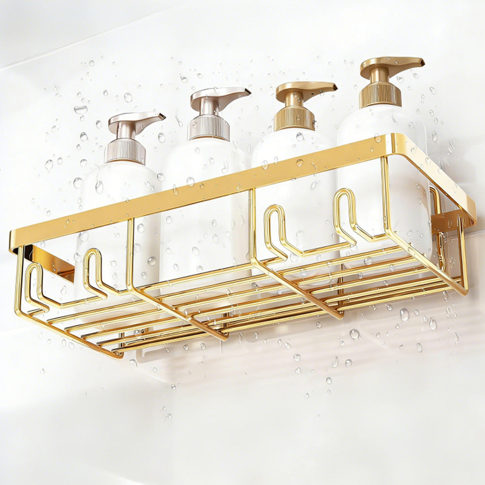 5Pcs Shower Caddy Adhesive Bathroom Wall Organizer Rack