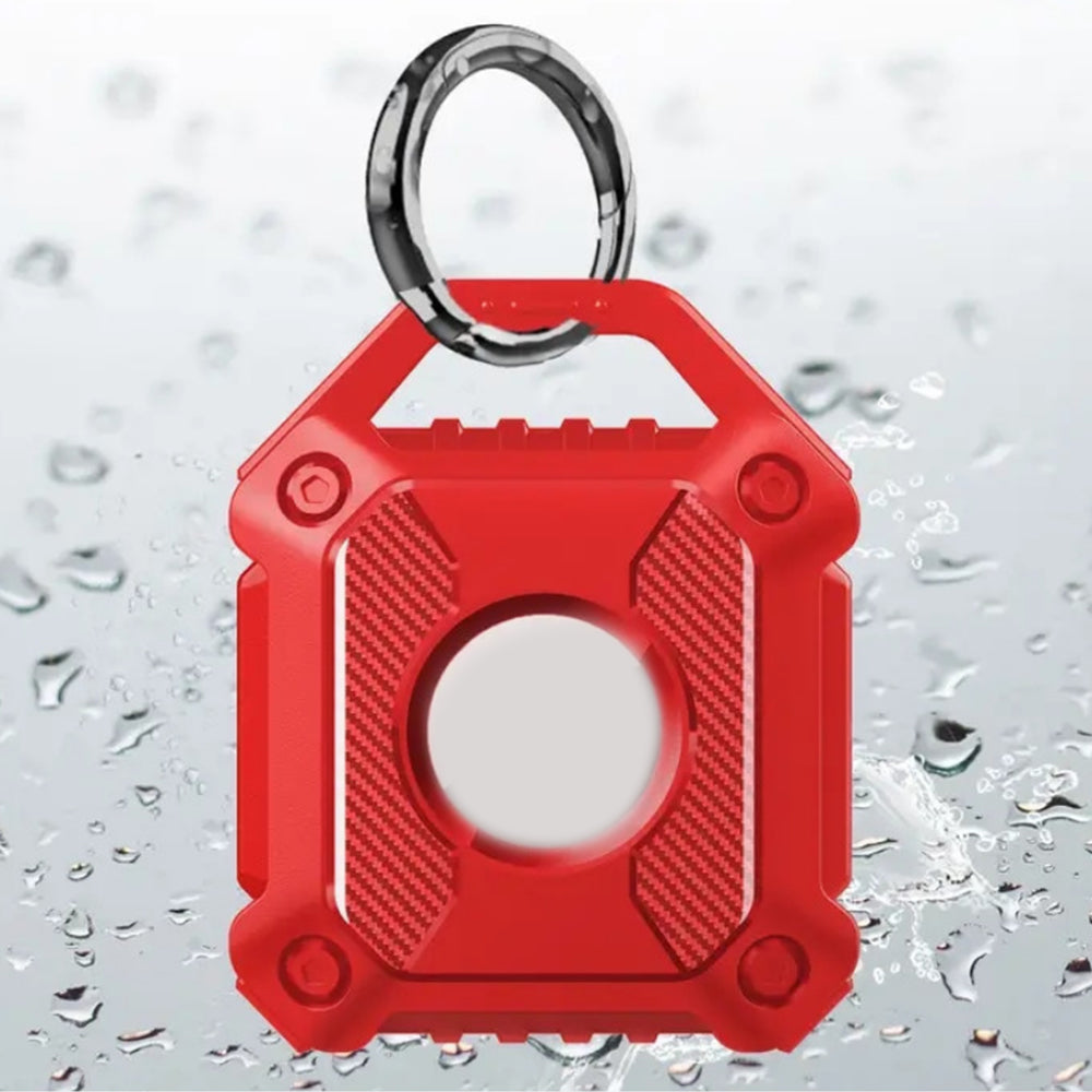 2Pcs TPU Water-Resistant AirTag Protective Cases With Keychain